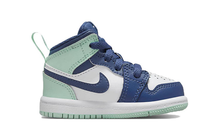 (TD) Air Jordan 1 Mid 'Blue Mint' 640735-413