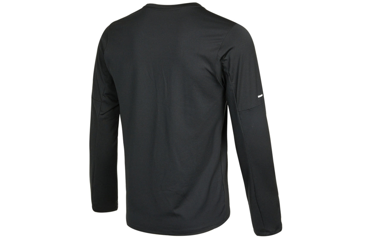 Men's Nike Reflective Logo Training Sports Running Long Sleeves Black T-Shirt DD4755-010