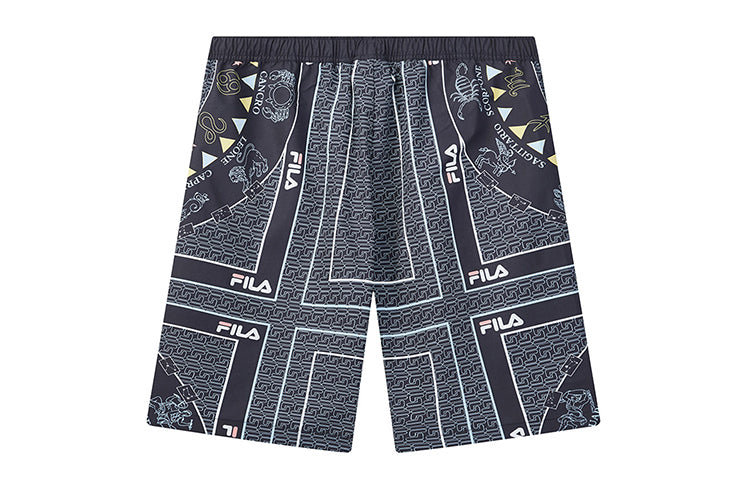 FILA Full Print Woven Sports Shorts Black F11M038801F-PU