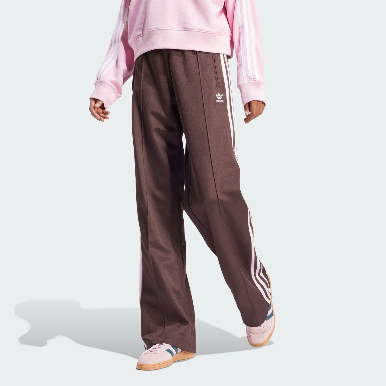 (WMNS) adidas originals Beckenbauer Track Suit Pants Asia Sizing 'Brown' IR6093
