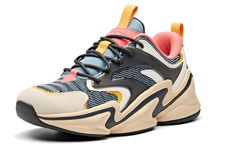 (WMNS) ANTA Running Series Sneakers 'Rice Black Green' 12918881-3