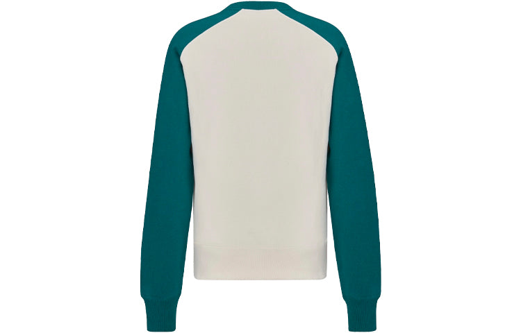 DIOR x KENNY SCHARF Jointly Signed FW21 Letter Embroidery Round Collar Sports Male White 193J636A0687-C680