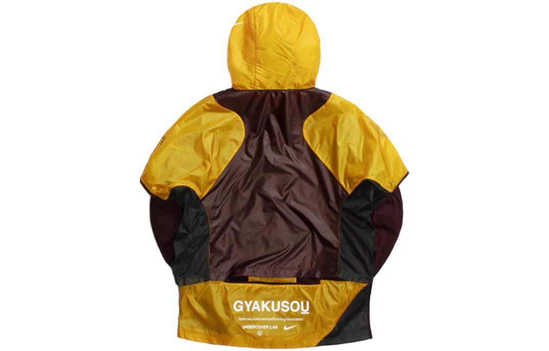 Men's Nike Colorblock Outdoor Sports Hooded Jacket Autumn Brown 'Gold Dart Deep Burgundy Dk Smoke' BQ3249-711