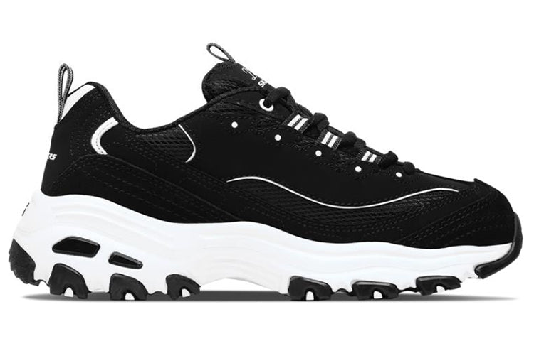 (WMNS) Skechers D'Lites 1.0 Black 13148-BKW