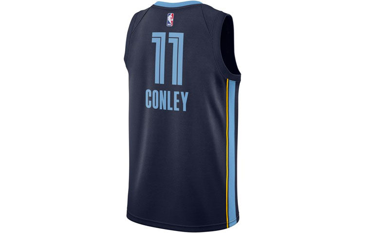 Nike NBA Casual Sports Basketball Vest SW Fan Edition Memphis Gray Memphis Grizzlies 11 Navy Blue AA7095-420