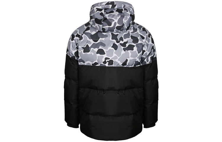 adidas Neo COLOR BLOCK JKT Mens Black Down Jacket Thick Cot Running Jas Sport Kleding Mannelijke Wind-proof Hoodies DP8551