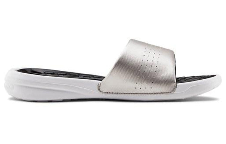 (WMNS) Under Armour Playmaker Fixed Strap Sandals Silver/Gray 3000063-002