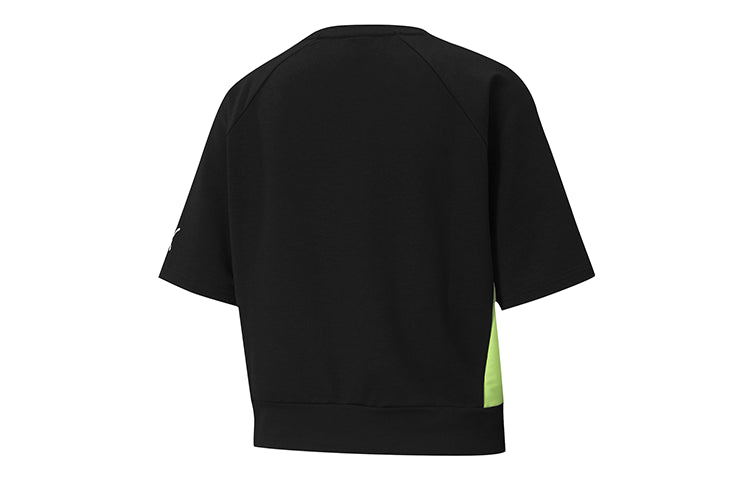 (WMNS) PUMA Morden Sports Short Sleeve Black 585291-01