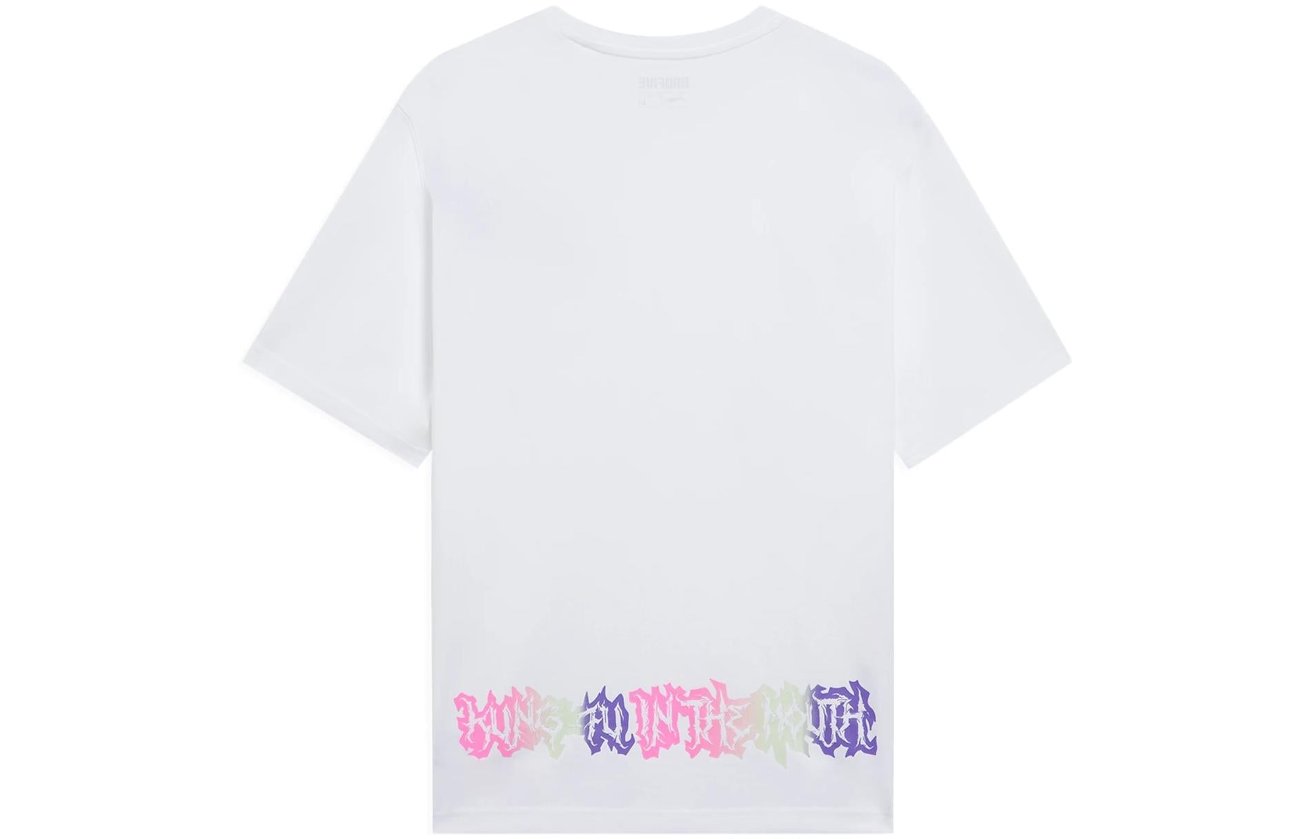 Li-Ning BadFive Small Graphic Loose Fit T-shirt 'White' AHSS391-4