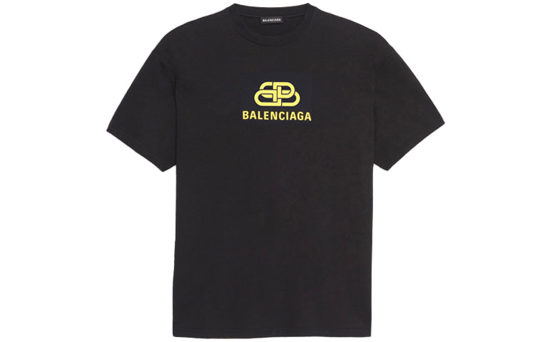 Balenciaga Interlocked BB Regular Fit T-shirt 'Black' 578139TEV481361
