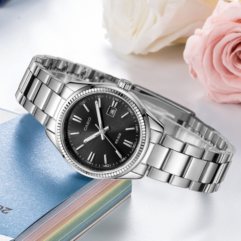 CASIO Stainless Steel Strap Quartz Waterproof Silver Analog LTP-1302D-1A1