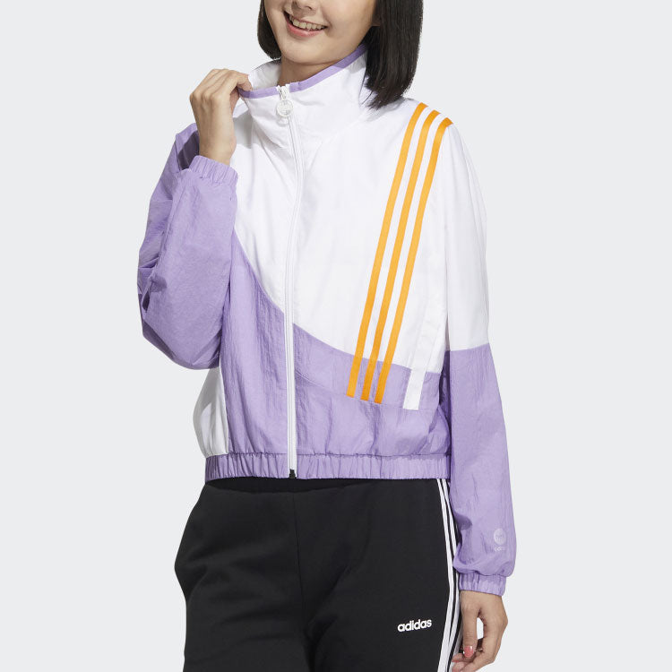(WMNS) adidas Neo APR TT Jackets 'Purple White' HM9911