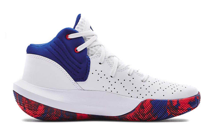 (GS) Under Armour Grade School UA Jet '21 White/Blue 3024794-100