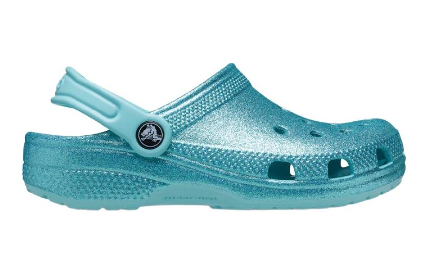 (GS) Crocs Classic Glitter Clog 'Blue Teal' 206993-4SS