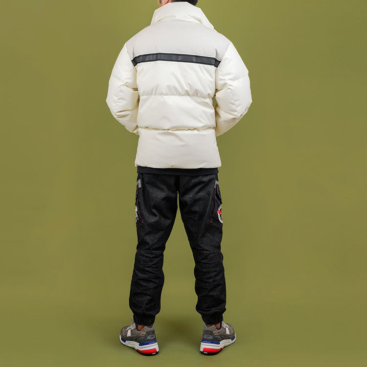 New Balance Winter Windproof Outdoor Down Jacket 'White Black' NPA44013-IV