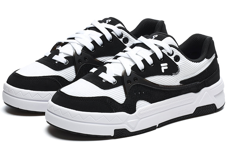 (WMNS) FILA FUSION Bank Skate Shoes 'Black White' T12W242205FBW