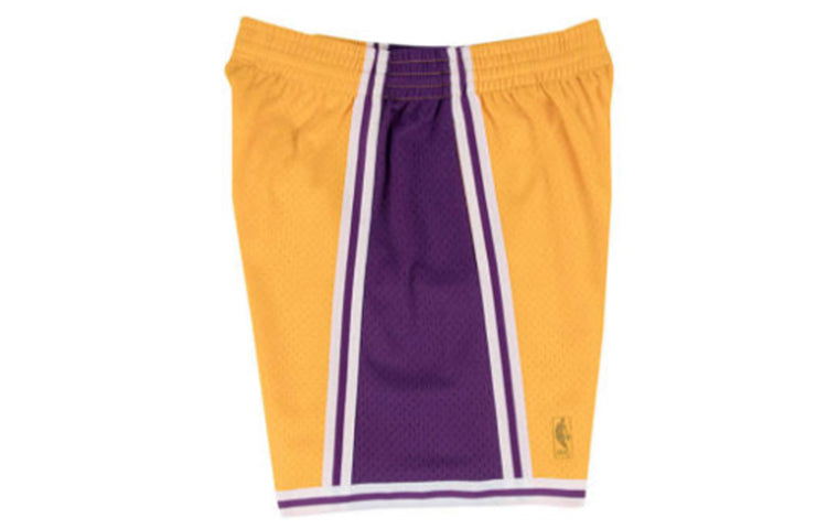 Mitchell & Ness NBA Swingman Shorts Los Angeles Lakers Home 1996-97 'Yellow Purple' SMSHGS18236-LALLTGD96