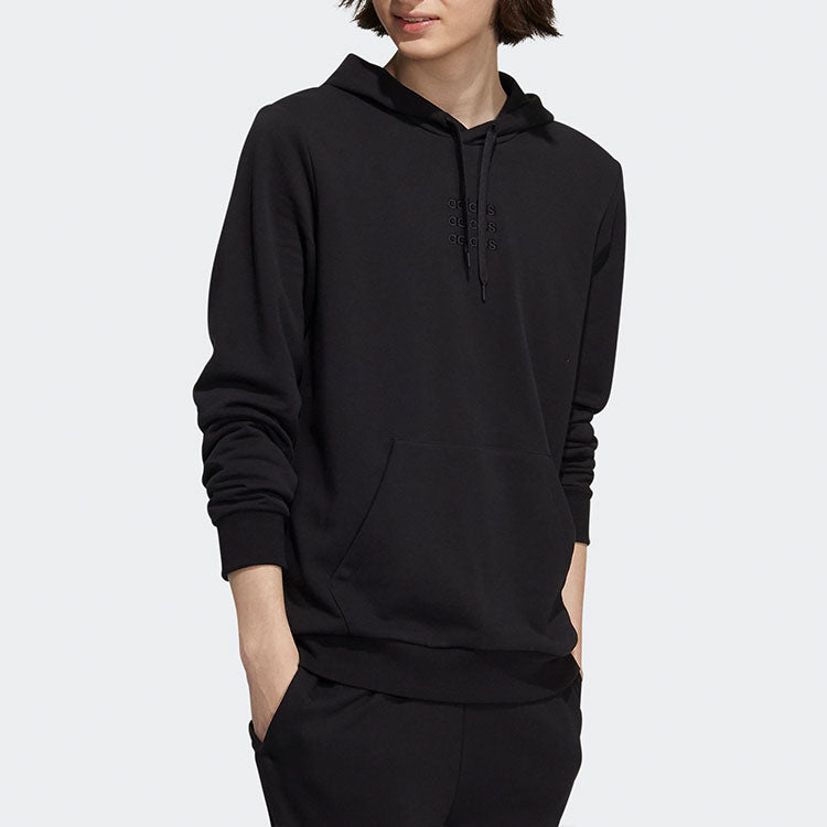 Men's adidas neo Icons C+ Hdy Logo Pullover Sports Black H14220