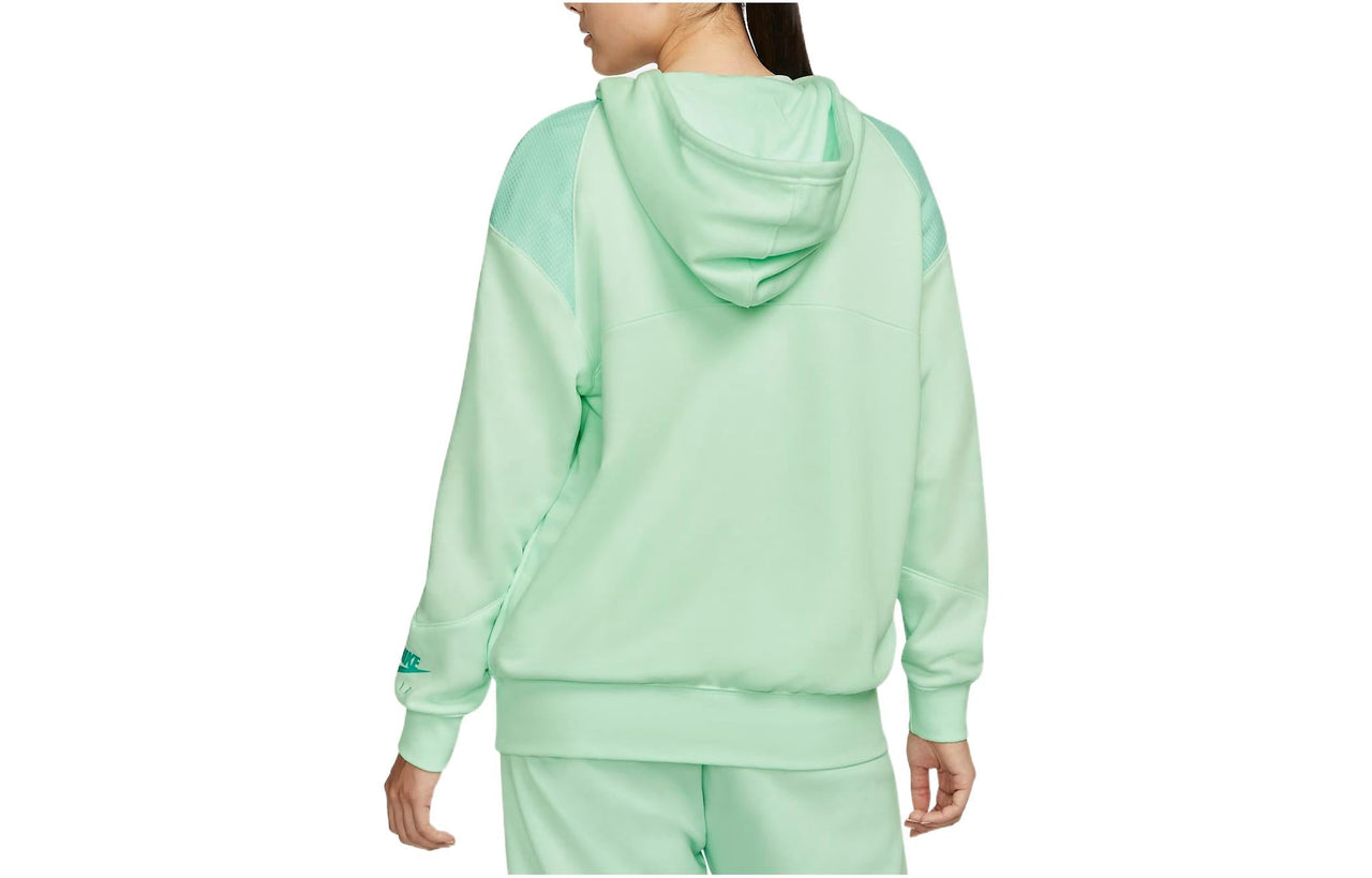 (WMNS) Nike Air Sportswear Hoodie 'Green White' DM6060-394