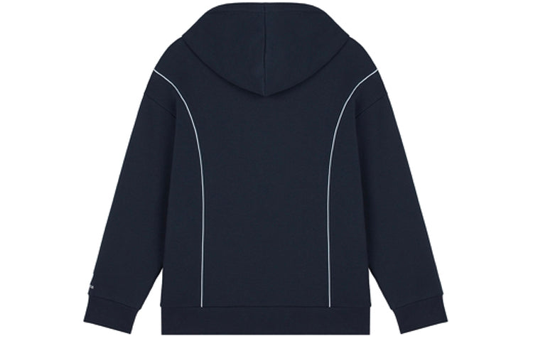 (WMNS) New Balance Athletics Fleece Sweatshirt 'Navy White' AWT11502-ECL