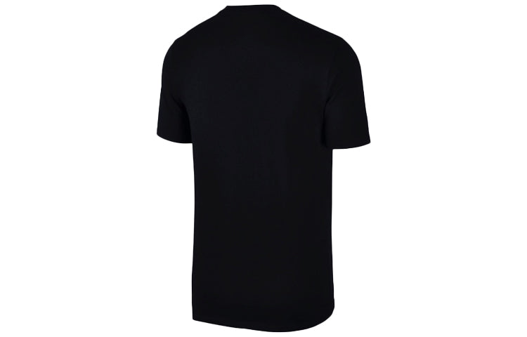 Nike Just Do It Letter Printing Sports Round Collar Male Black 891864-010
