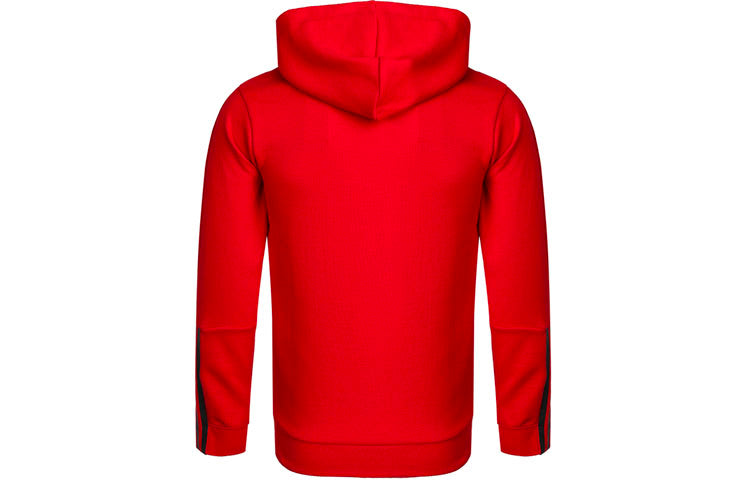 Men's adidas Logo Hooded Zipper Knit Red Jacket GP8604