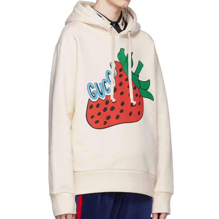 Gucci Loose Strawberry Print For Men Gray/White 475374-XJA1R-9230