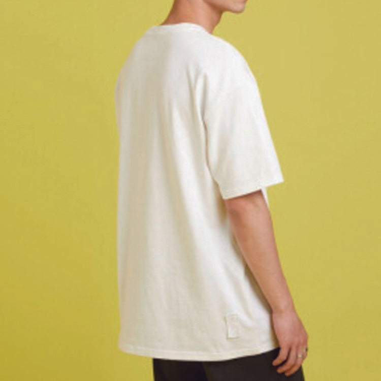 Men's Converse Flame Series Printing Short Sleeve White 10021404-102