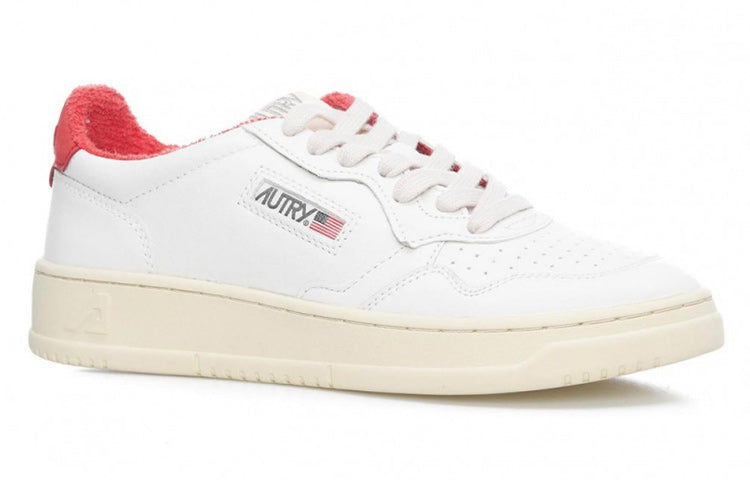 (WMNS) Autry Medalist Leather Low 'Sport White Red' AULW-SP01