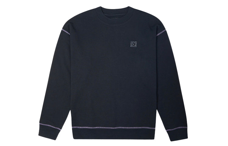 Converse Renew Graphic Crewneck Sweatshirt 'Black' 10021574-A01