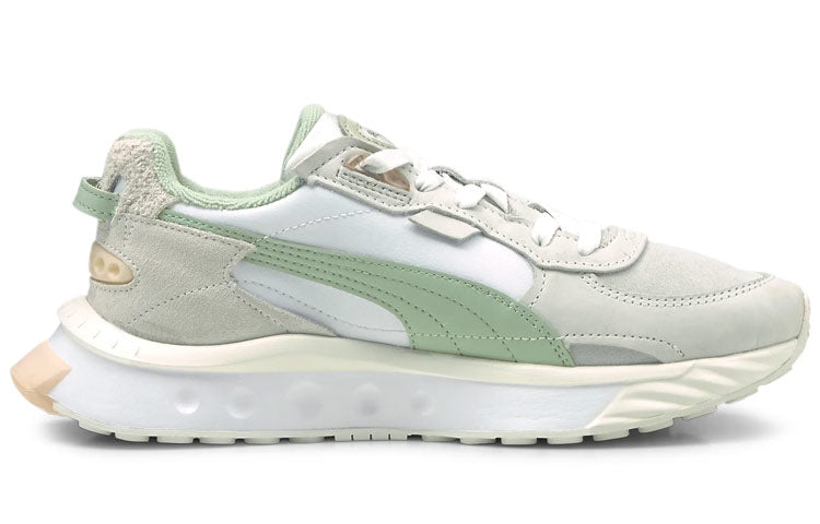(WMNS) PUMA Wild Rider PRM White Grey Green 381899-01