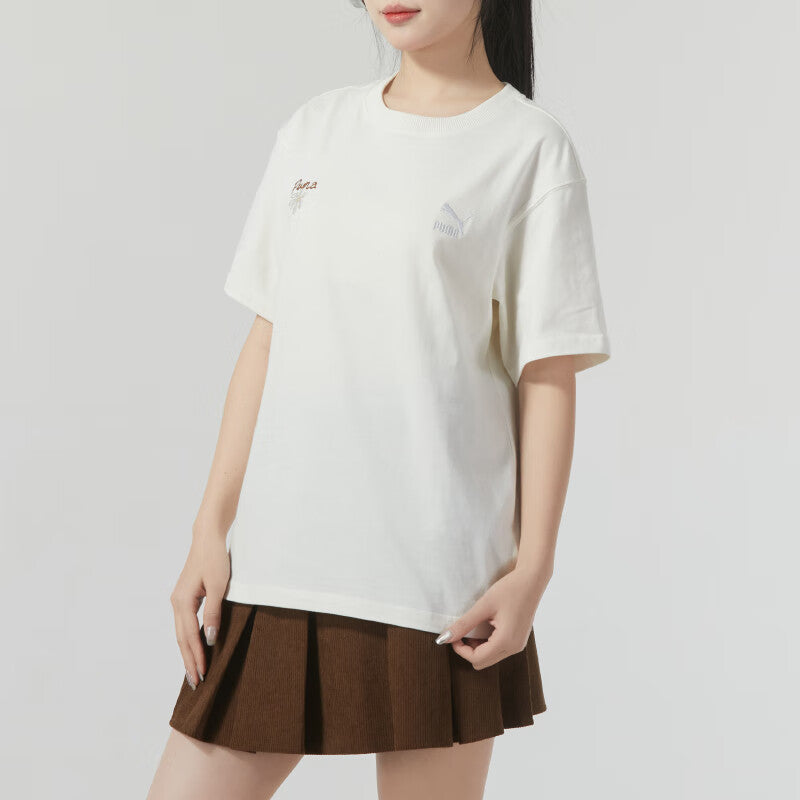 (WMNS) PUMA Classic Cotton T-shirt 'Beige' 625811-65