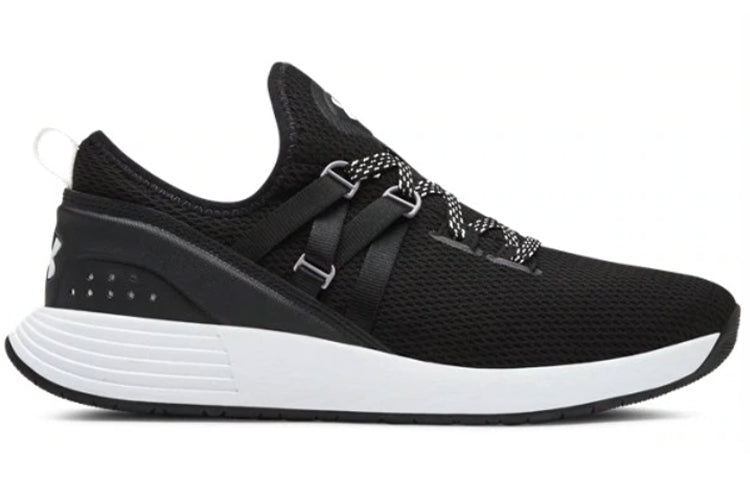 (WMNS) Under Armour Breathe Trainer Running Shoes Black/White 3021335-001