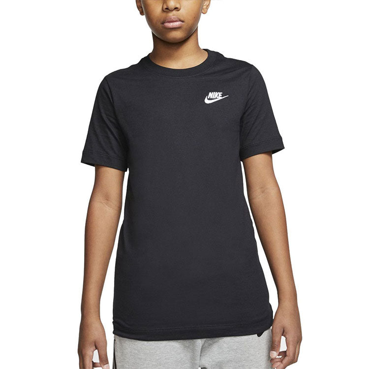 (GS) Nike Sportswear Logo T-shirt 'Black White' AR5254-010
