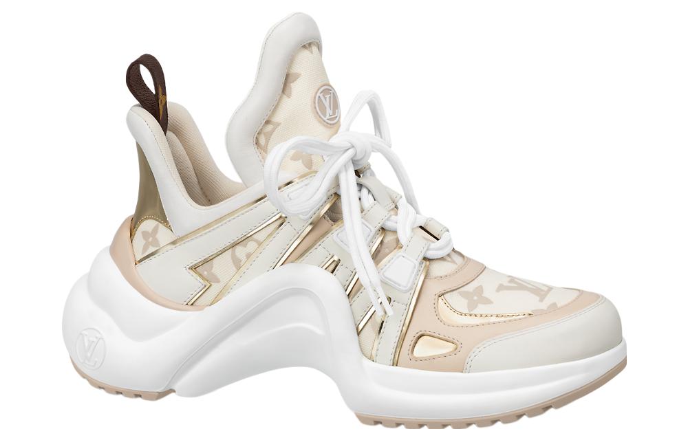 (WMNS) LOUIS VUITTON LV Archlight Sneakers 'Beige Monogram Gold' 1ABHQ5