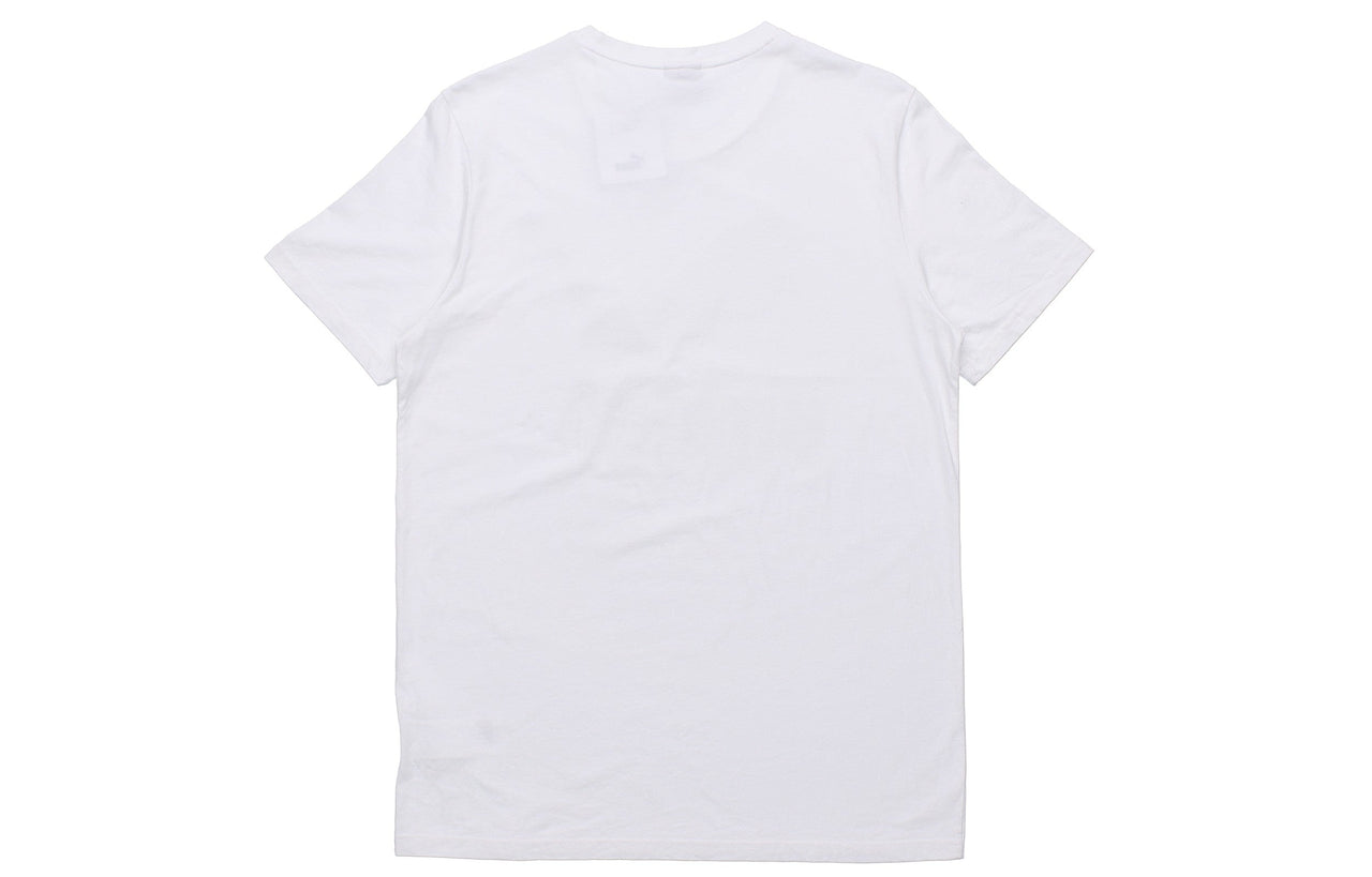 PUMA Logo Printed Short Sleeve TEE White 579405-82