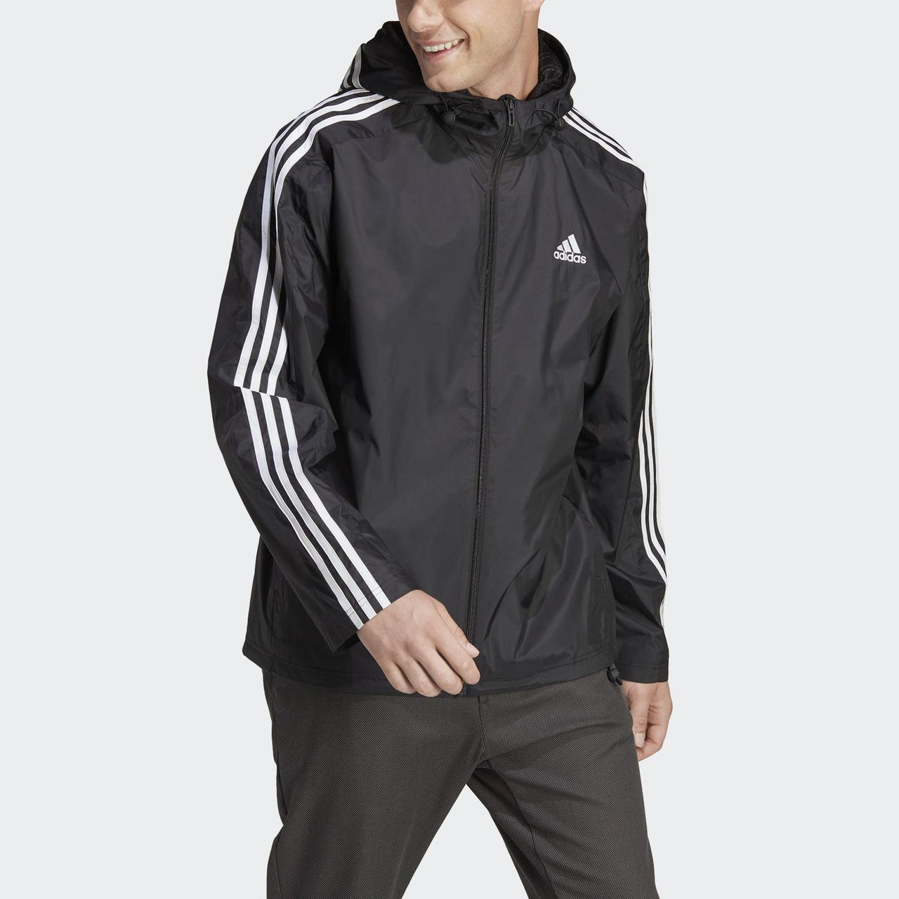 adidas Logo Essential Jackets 'Black' IB0381