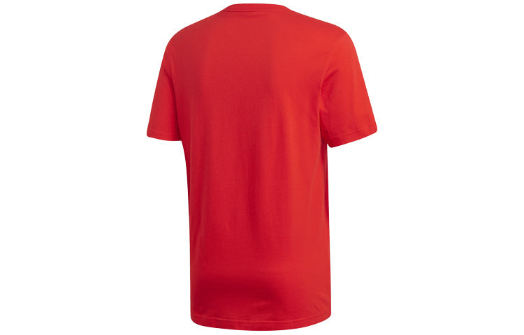 adidas Alphabet Logo Sports Short Sleeve Red DV3053