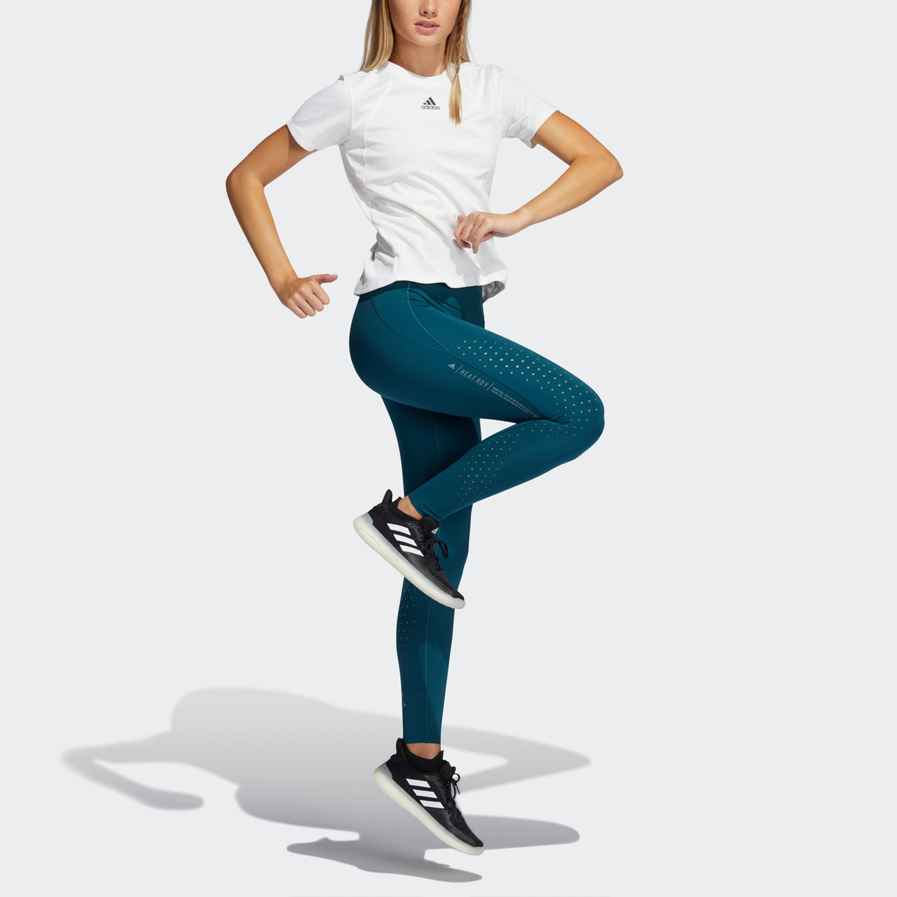 (WMNS) adidas Heatrdy Focus T Intense Training Sports Short Sleeve T-shirt White H20748