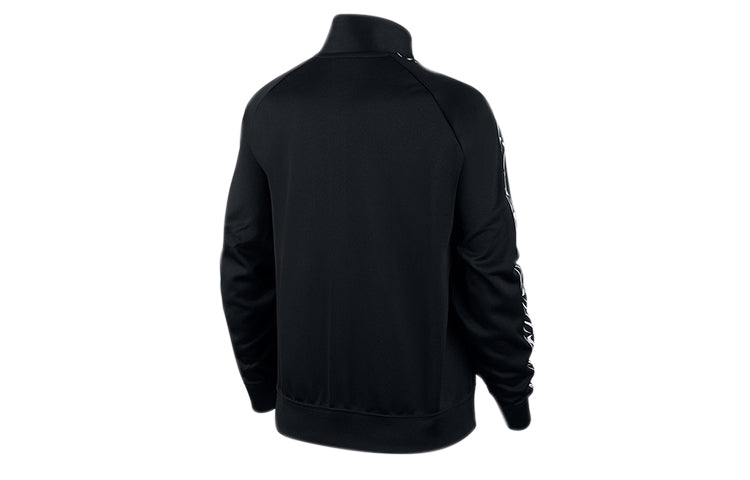 (WMNS) Nike Side Logo Stand Collar Zipper Sports Jacket Black CJ7718-010