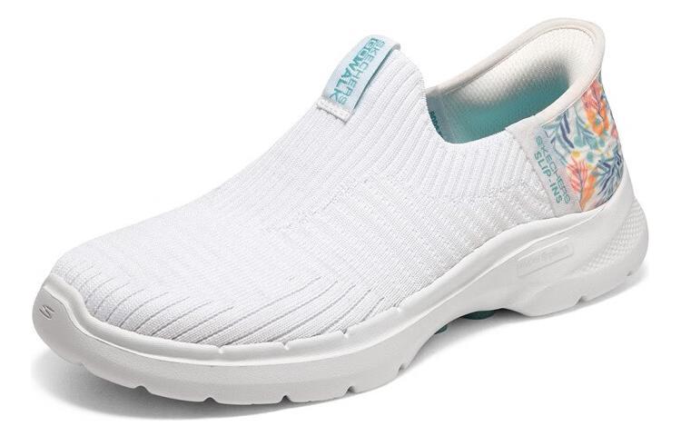 (WMNS) Skechers Go Walk 6 Tropical Bay 'White Multicolor' 124626-WTQ
