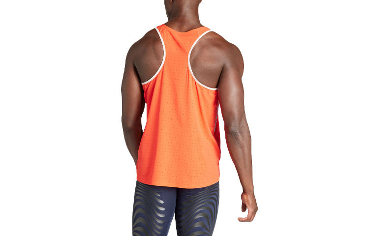 adidas Adizero Running Singlet Logo 'Bright Orange' IQ4926