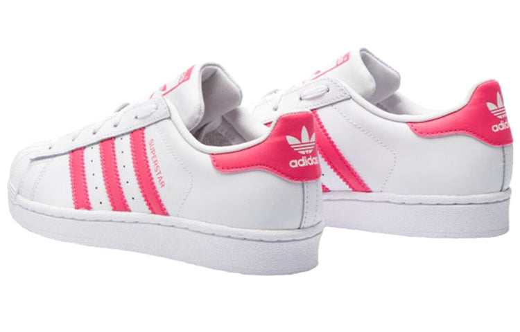 (GS) adidas Superstar J 'White Real Pink' CG6608