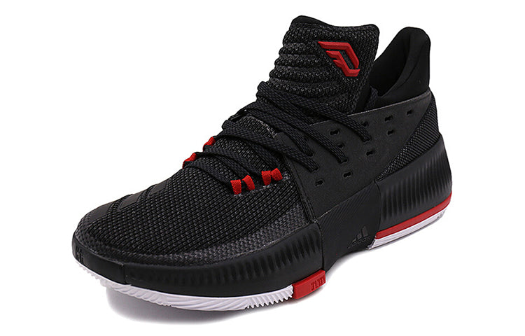 adidas D Lillard 3 'Black Scarlet' CG4186