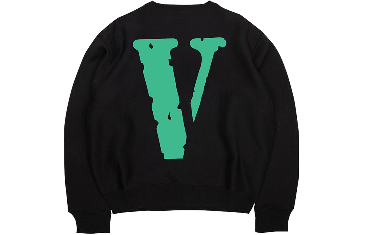 VLONE Staple- Crewneck Classic Printing Round Neck Couple Style Black Green 6941240931645