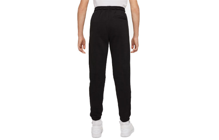 (GS) Air Jordan Logo Printing Solid Color Casual Joggers/Pants/Trousers Boy Black DV9561-010