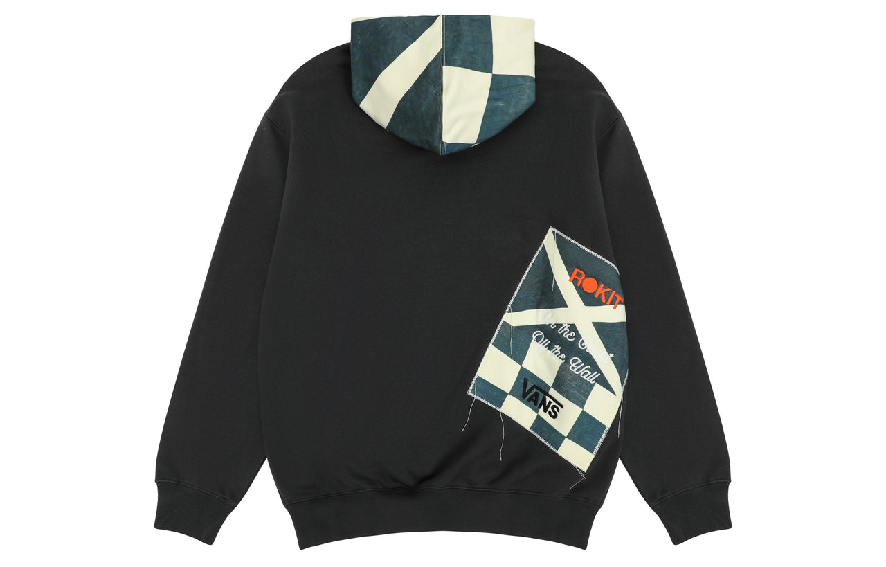 Vans x Rokit Durham Pullover Hoodie 'Black Grey' VN0005X86RJ