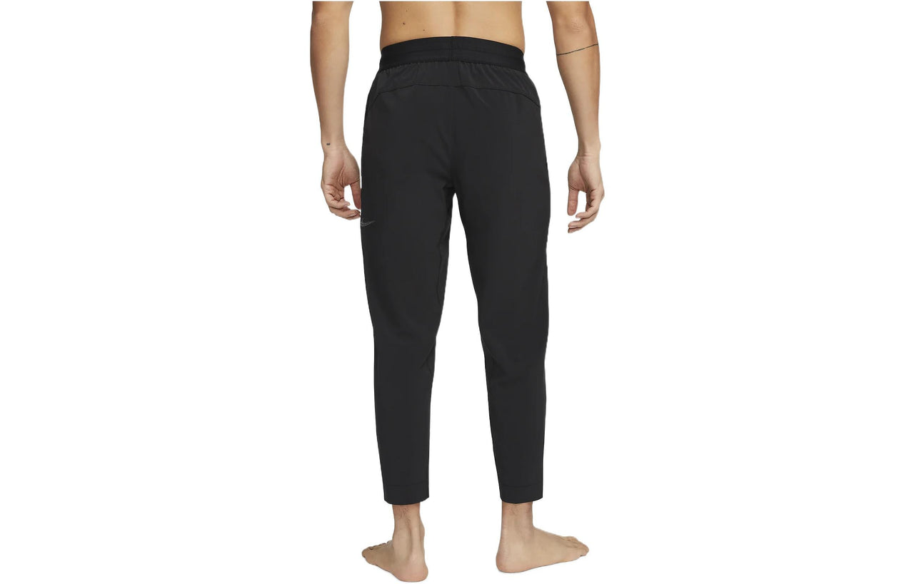 Nike Solid Color Straight High Waist Sports Pants/Trousers/Joggers Men's Black DD2121-010