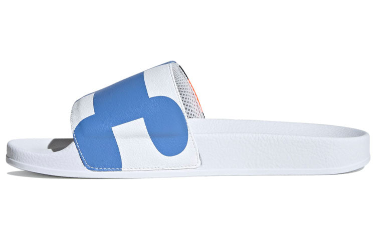 adidas Y-3 Adilette Unisex Slippers 'White Blue Orange' FW9742