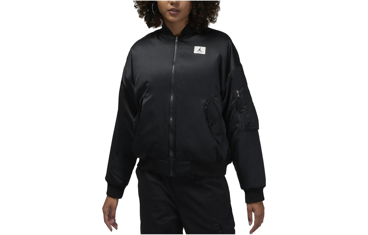 (WMNS) Air Jordan Flight Renegade Jacket 'Black' DQ9802-010